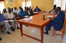 Chief Administrative Officer, Michael Wanje chairing a DTPC meeting at Planning Unit